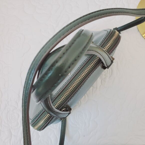 Kate Spade Patterson Drive Dome Satchel Purse Handbag Crossbody Strap Dark Green - Picture 7 of 17